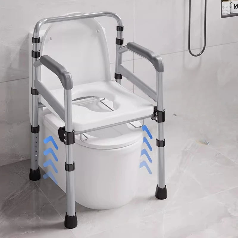 3-in-1 Bedside Commode Chair with Potty Bucket