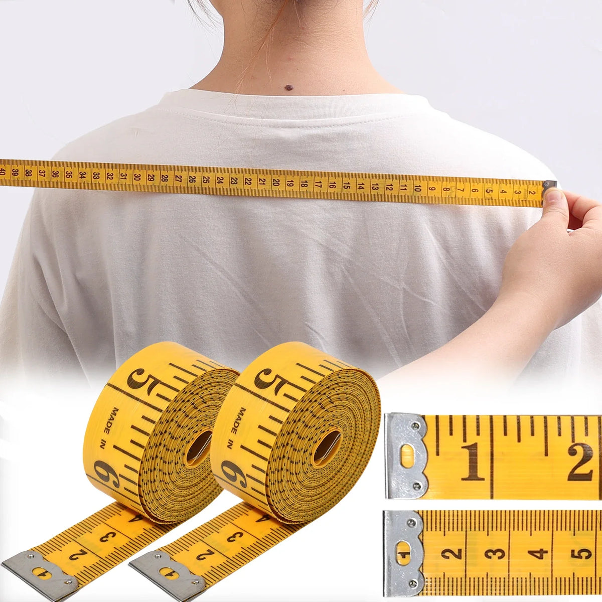 Flexible Double-Scale Sewing Measuring Tape