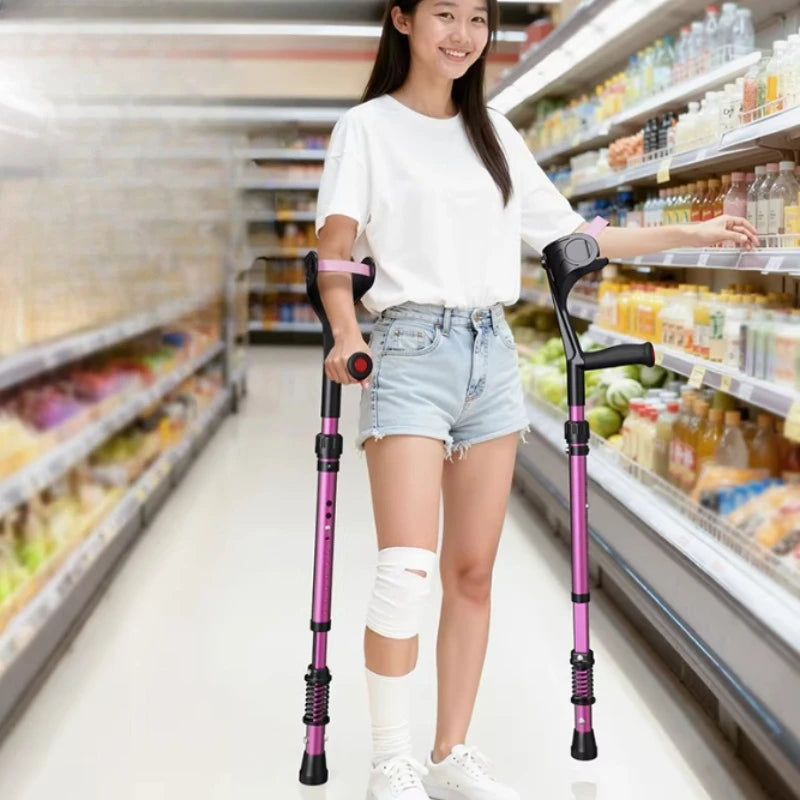 Adjustable Folding Forearm Crutch for Adults