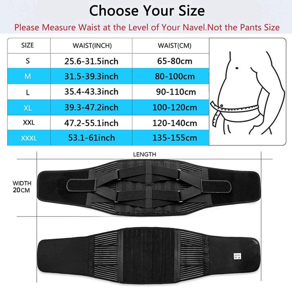 Adjustable Lumbar Support Belt