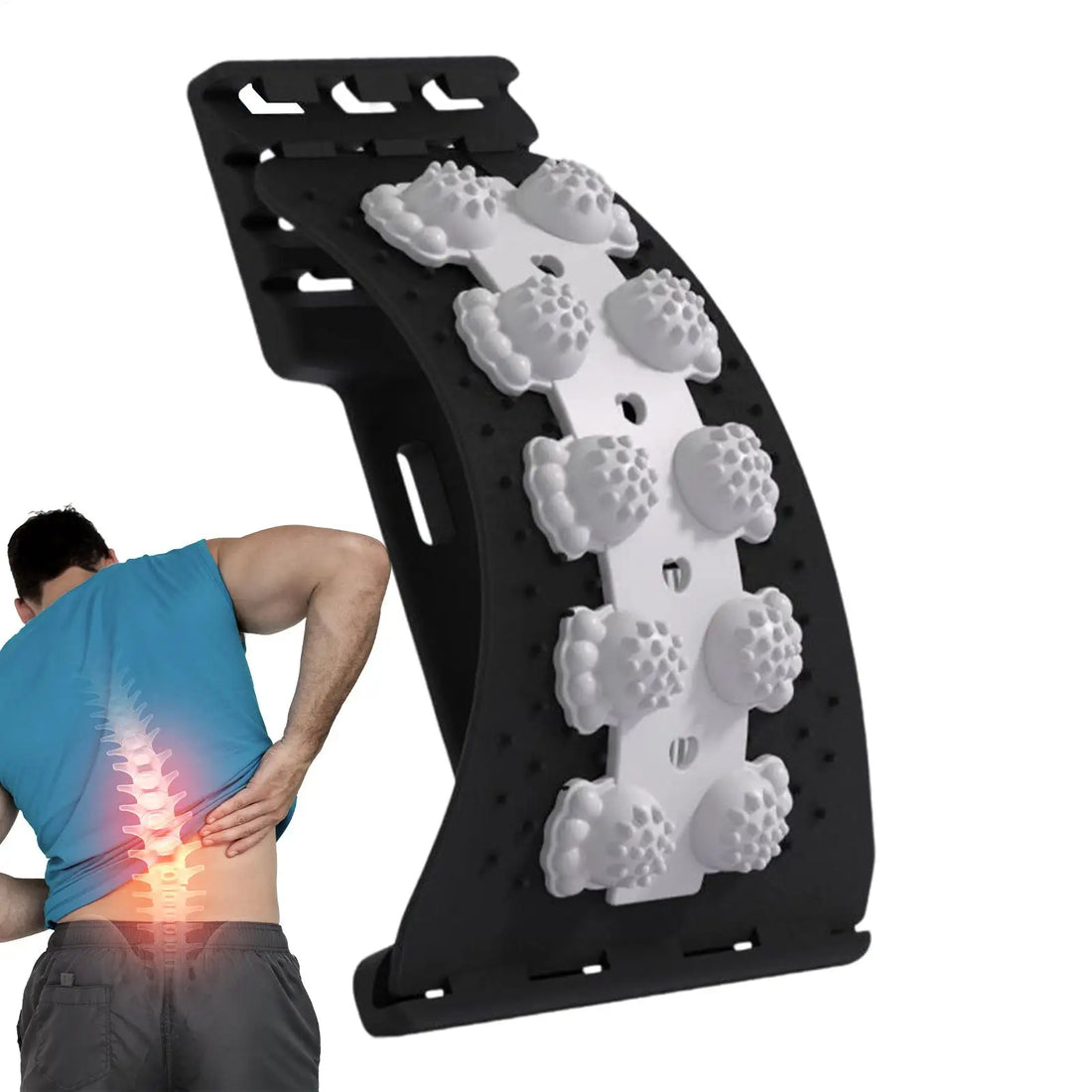 4-Level Adjustable Back Stretcher for Home Exercise