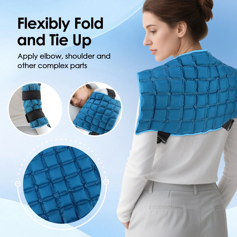 Reusable Hot & Cold Therapy Wrap with Two Straps