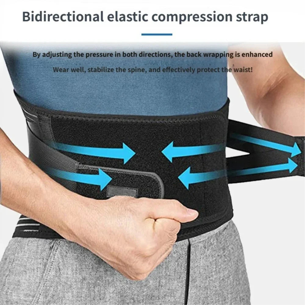 Lumbar Back Belt with Waist and Lower-Back Support