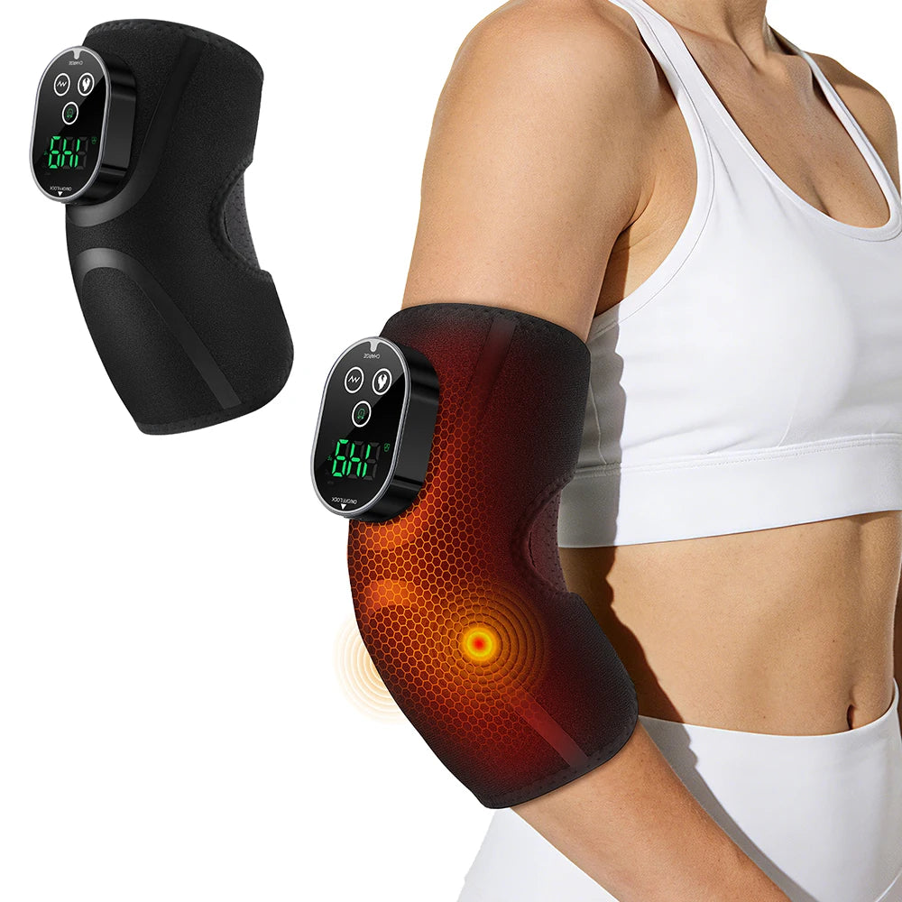 Cordless Heated Elbow Massage Brace with Vibration