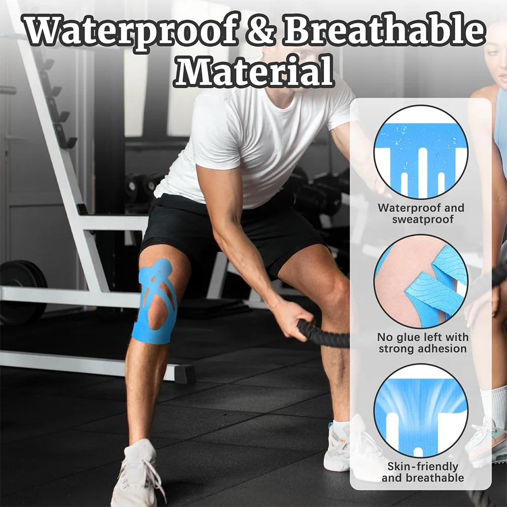 10-Piece Elastic Kinesiology Tape for Knees