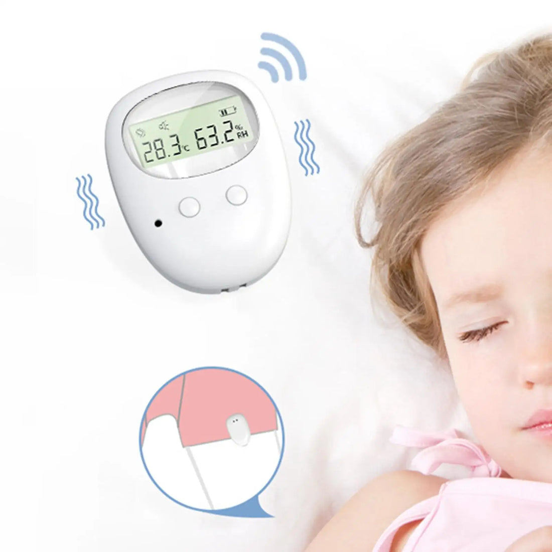 Bedwetting Sensor Alarm with Sound and Vibration