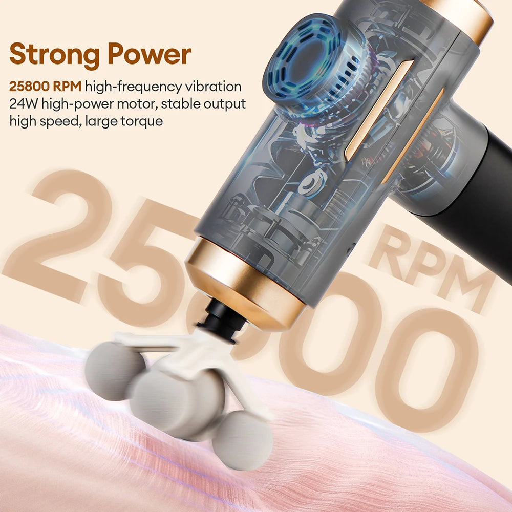 Electric Massage Gun with 11 Attachments