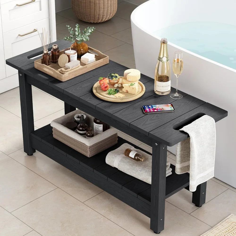 30-Inch Waterproof Non-Slip Shower Bench