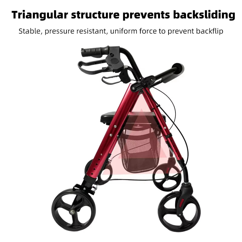 Lightweight Rollator Walker for Daily Mobility