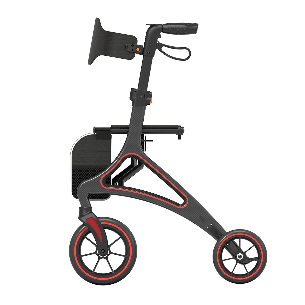 Foldable Rollator Walker with Seat