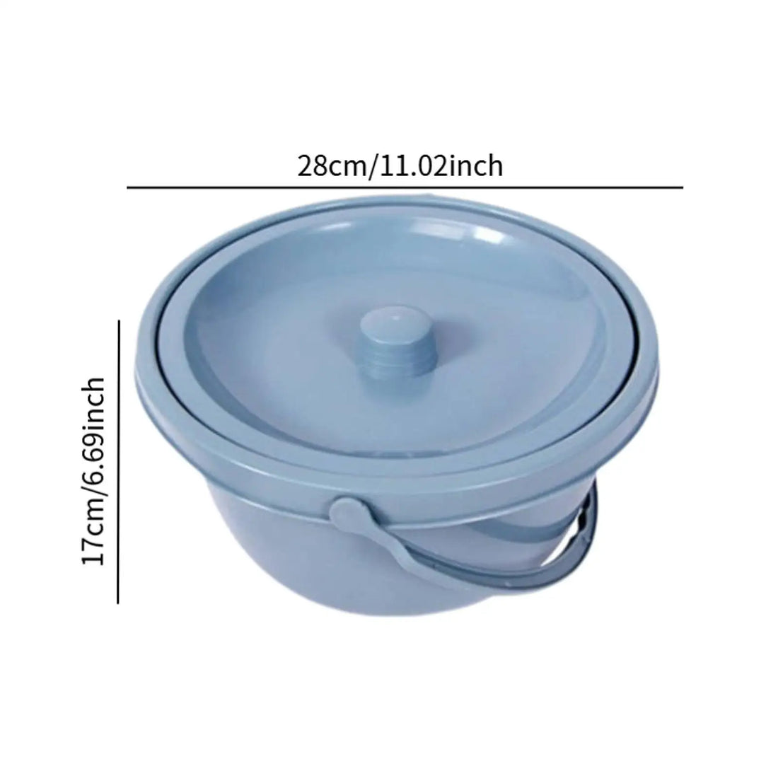 Portable Bedside Commode Bucket with Lid
