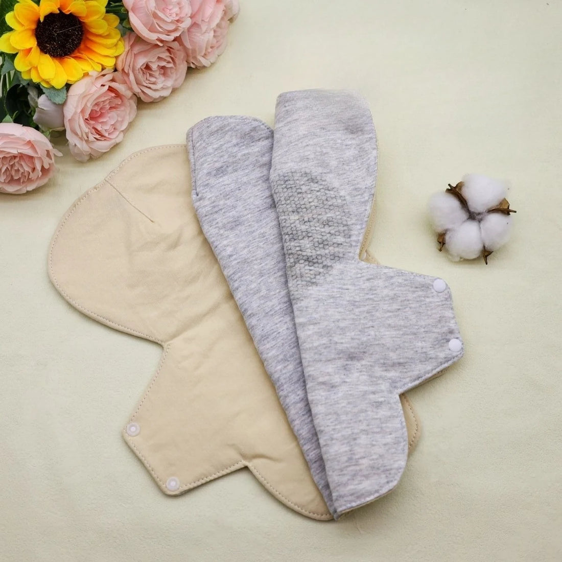 Reusable Men's Cotton Incontinence Pads, 3-Pack