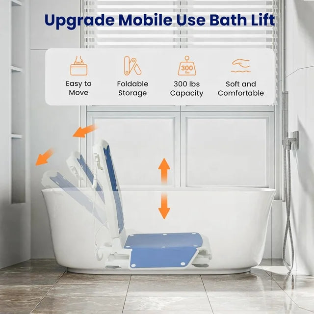 Electric Bathtub Lift Chair, Motorized Seat for Bath Transfers