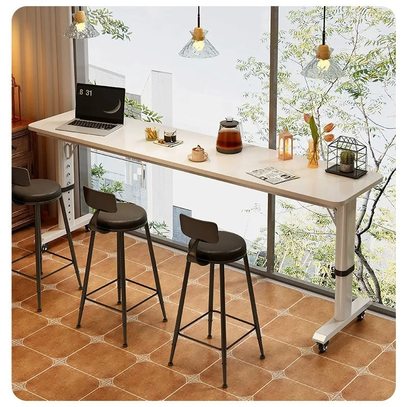 Adjustable Rolling Overbed Desk