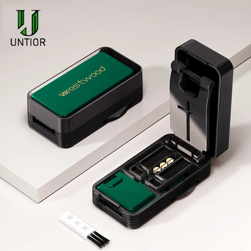 Portable Pill Cutter with Sealed Storage