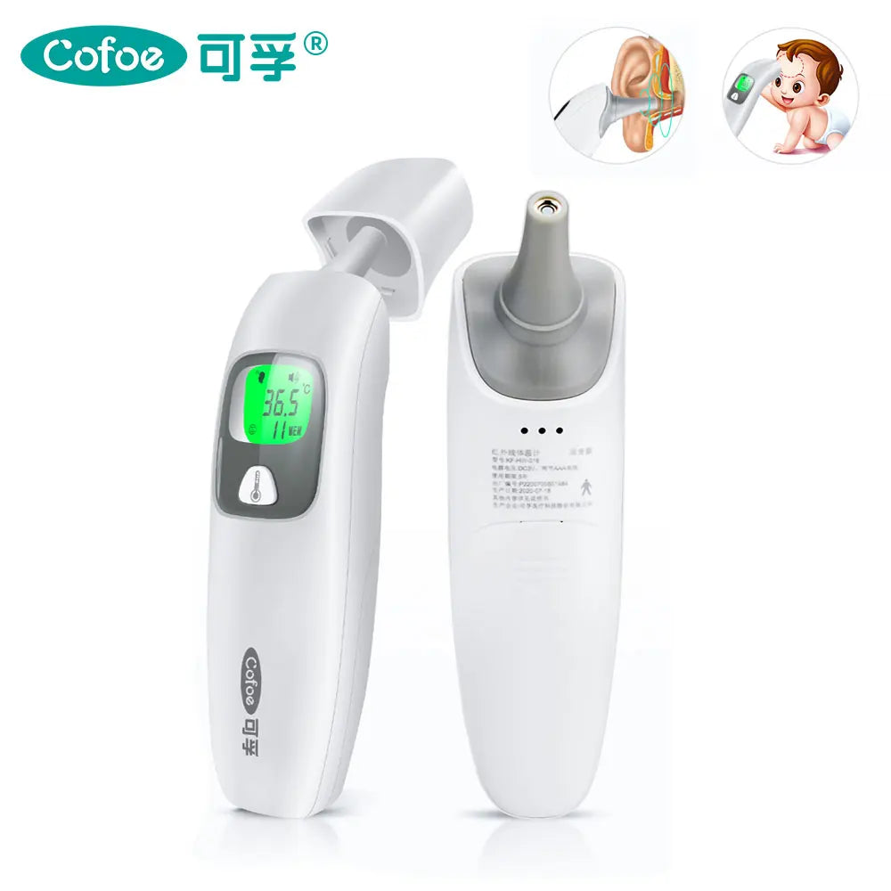 2-in-1 Non-Contact Forehead and Ear Thermometer, Baby and Adult