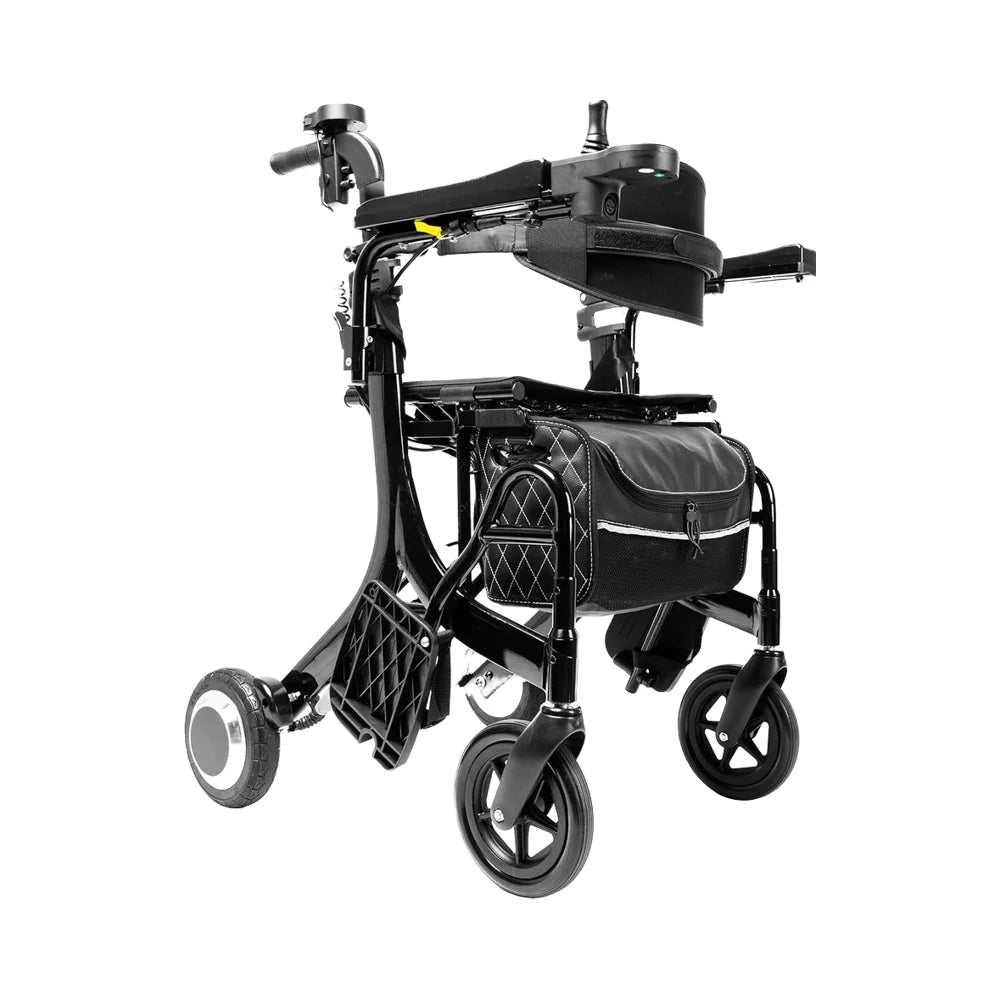 Electric Foldable Rollator Walker with Seat