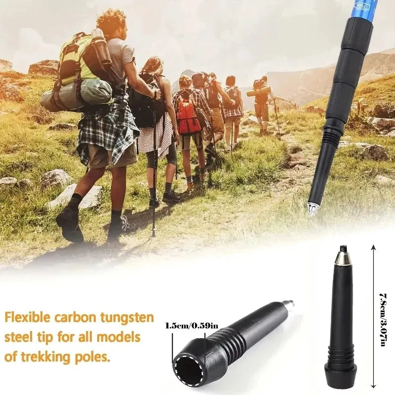 Rubber Tips for Walking Poles, 4, 8, or 12 Pack