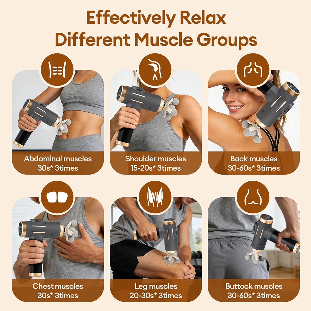 Electric Massage Gun with 11 Attachments