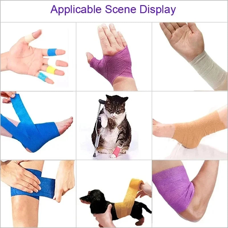 High-Elastic Self-Adhesive Bandage, White