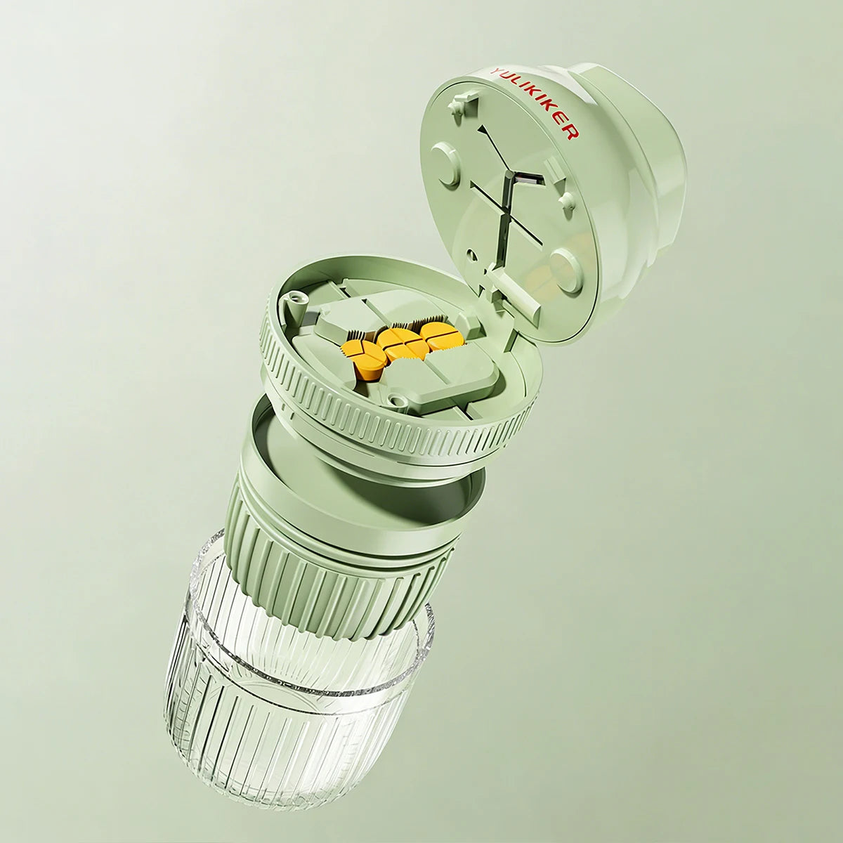 Portable Pill Splitter, Cutter and Grinder with Pill Box
