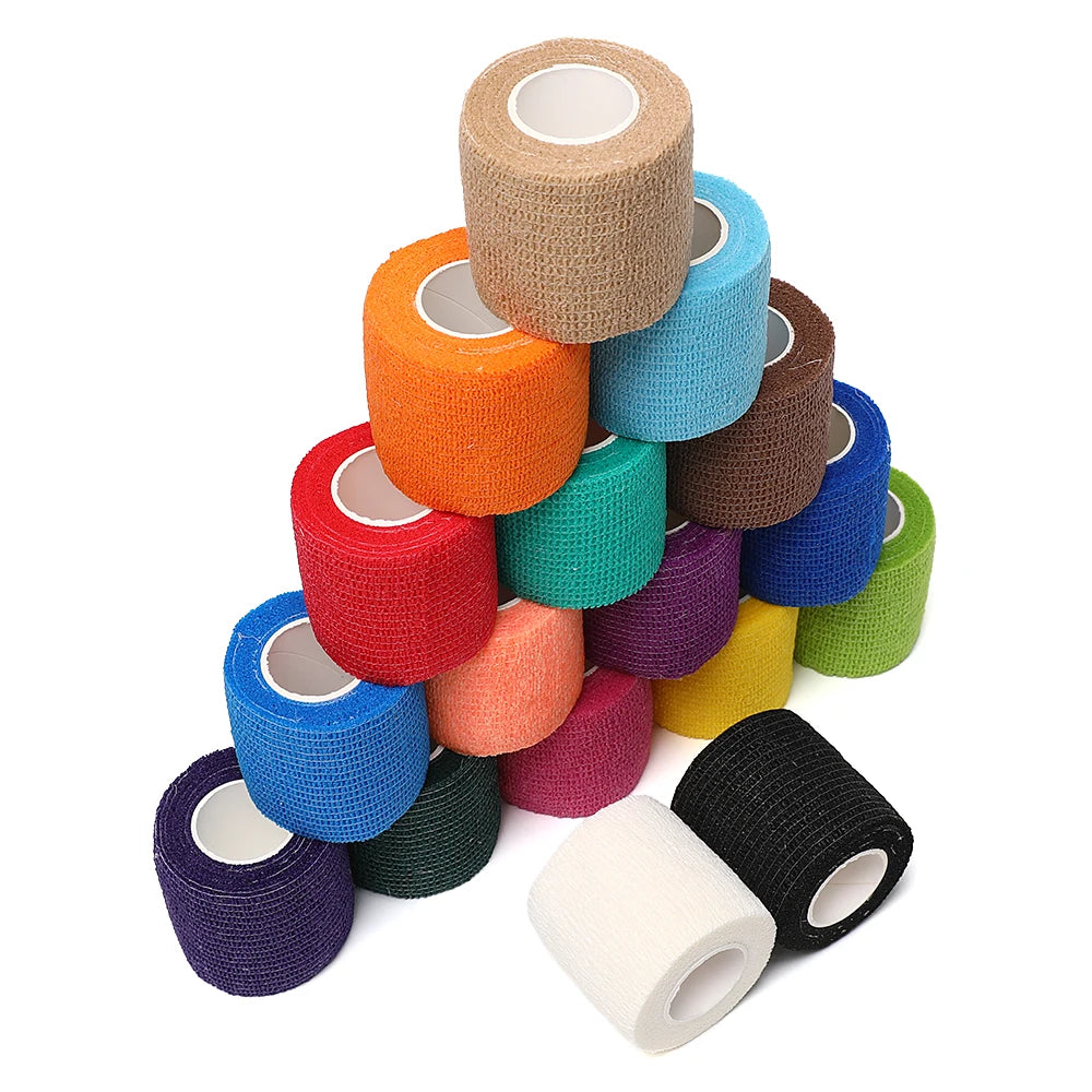 4.8m Elastic Self-Adhesive Sports Bandage, 18 Colors