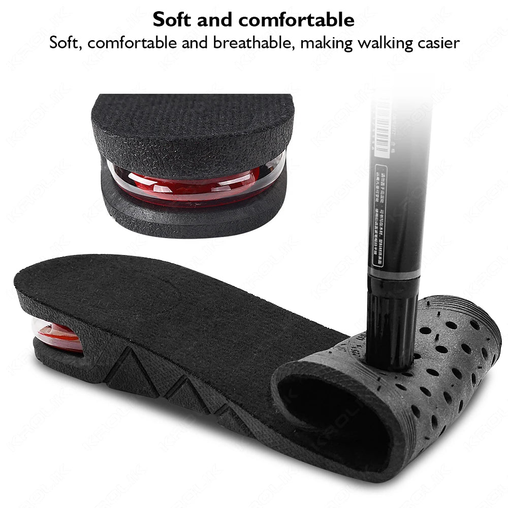 Adjustable Height-Increasing Insoles, 3–9 cm