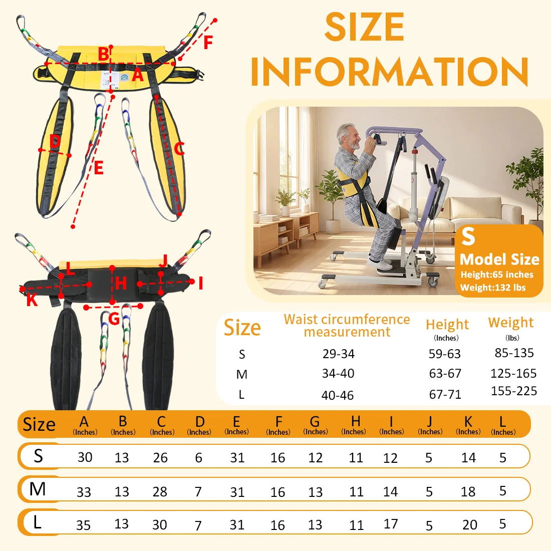 Divided-Leg Sit-to-Stand Patient Lift Sling
