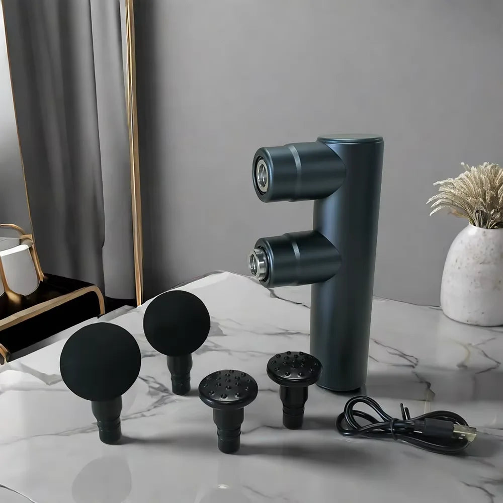 Mini 2-Head Percussion Massage Gun for Body