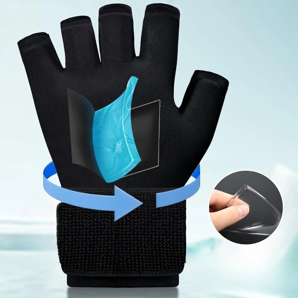 Reusable Hand Ice Pack Glove for Hot or Cold Compress