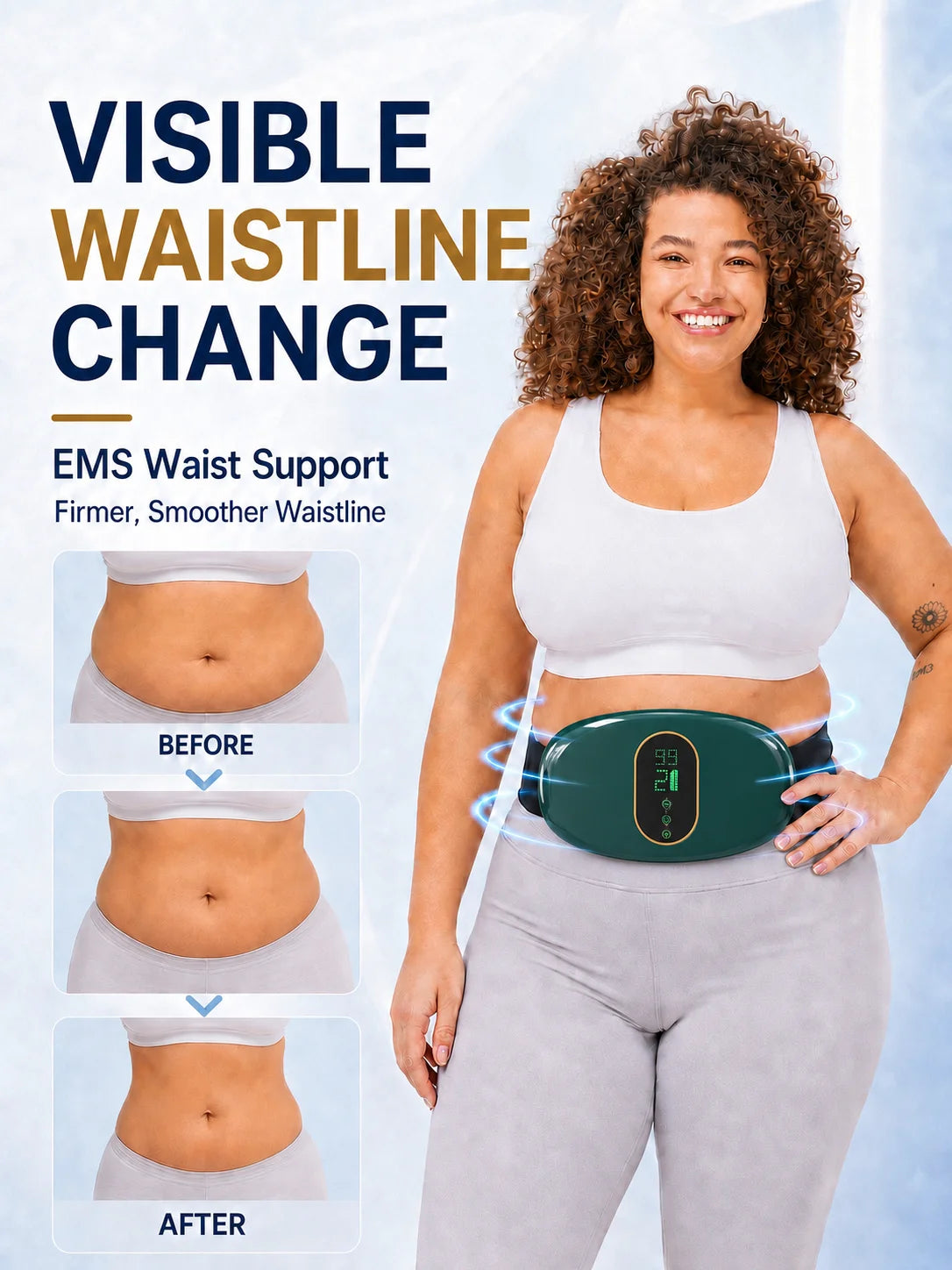 Battery-Powered Abdominal Massage Belt