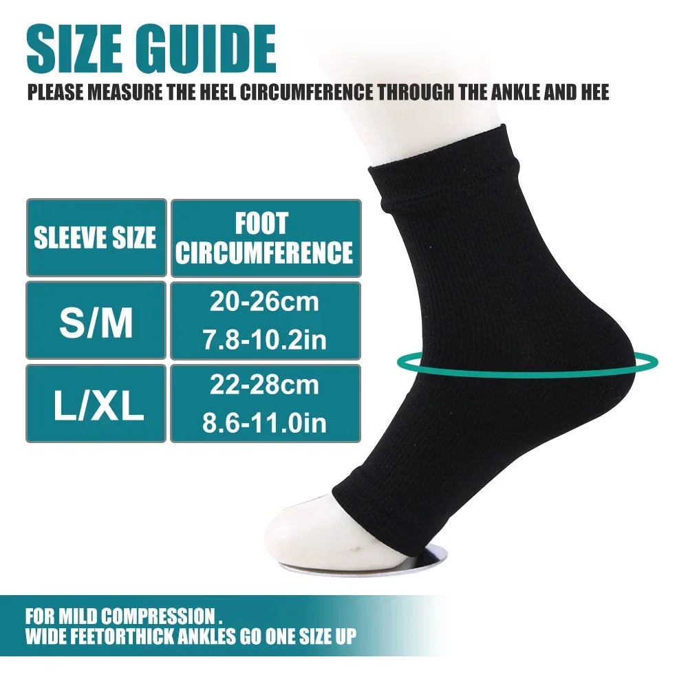 Open-Toe Cotton Ankle Sleeves for Sports