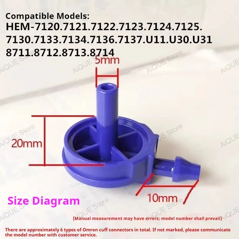 5 mm Blood Pressure Monitor Hose Connectors