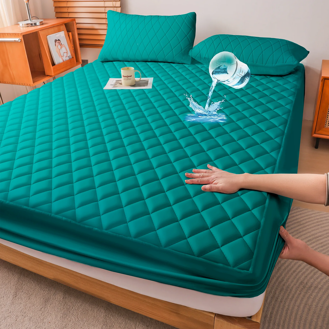 Waterproof Quilted Mattress Protector with Deep Pocket
