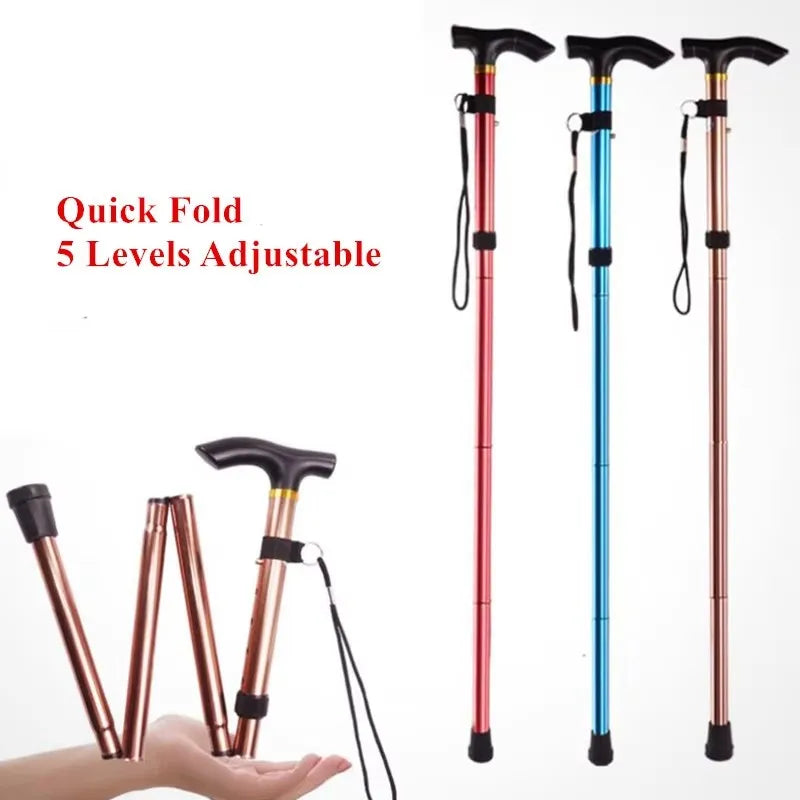 Foldable Telescopic Walking Stick