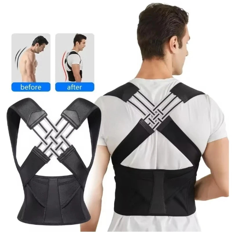 Adjustable Upper-Back Posture Support Belt
