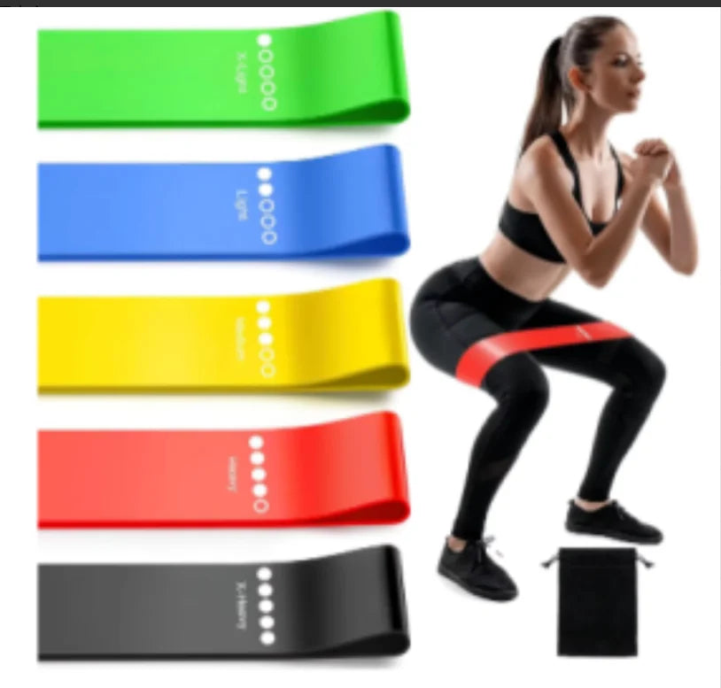 5-Level Elastic Resistance Bands Set