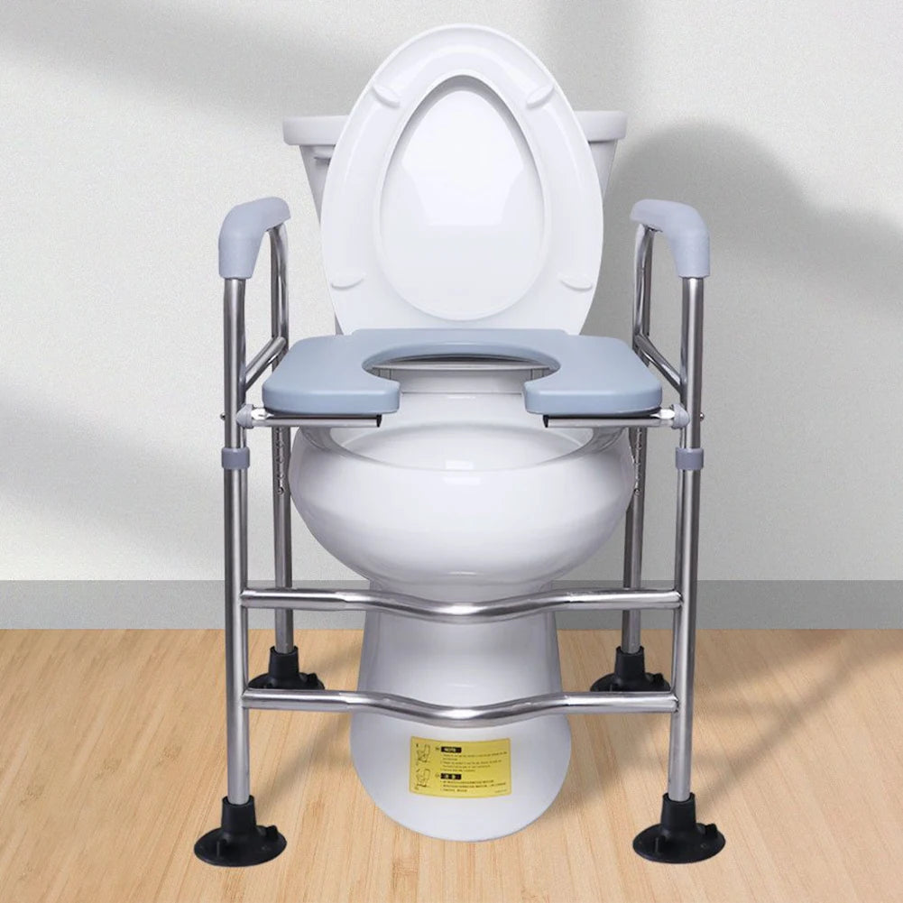 Raised Toilet Seat with Armrests