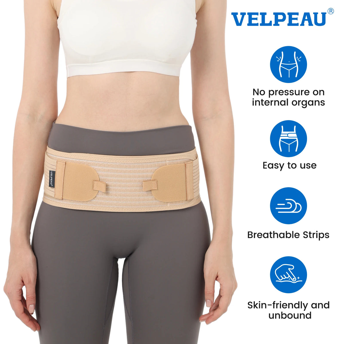 Medwell Sacroiliac Hip Belt, Anti-Slip Pelvic Support, CE/ISO