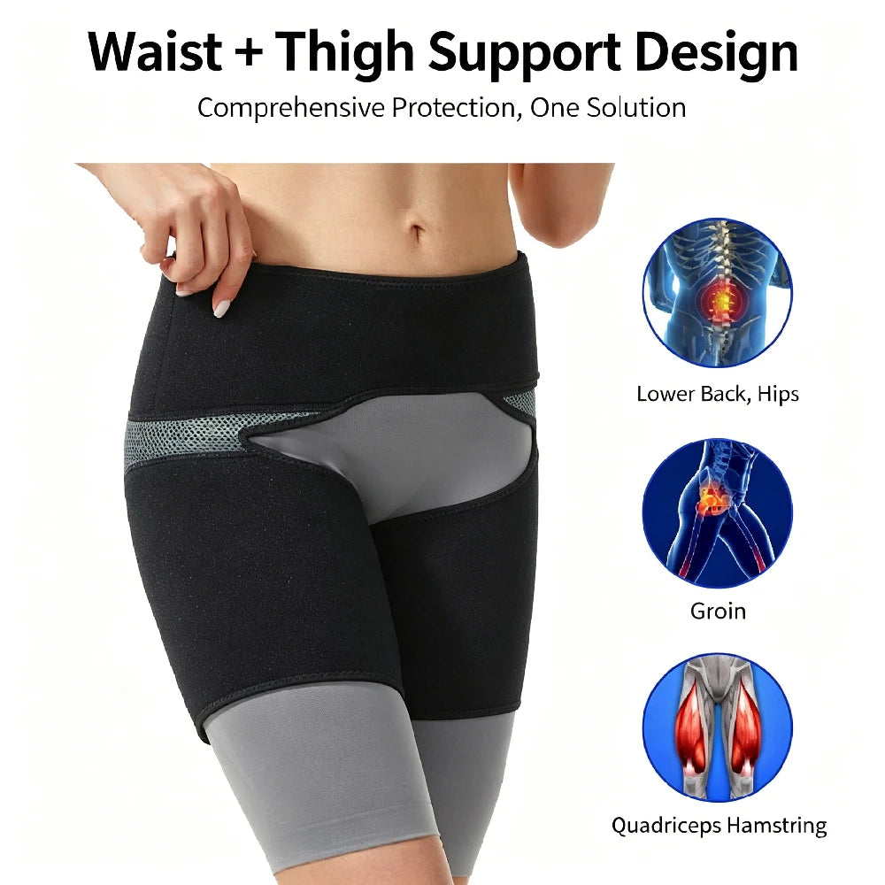 Adjustable Hip and Groin Support Wrap