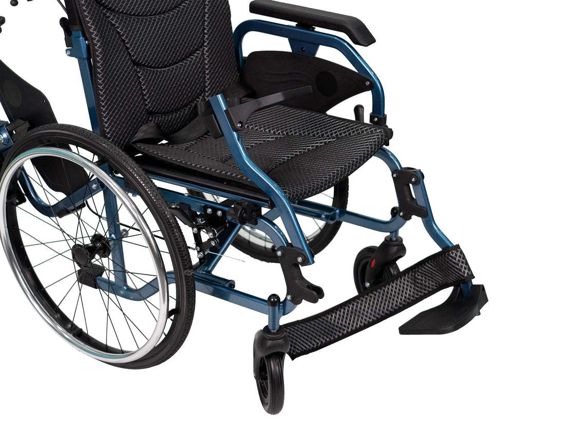 Folding Manual Wheelchair with Flip-Back Armrests