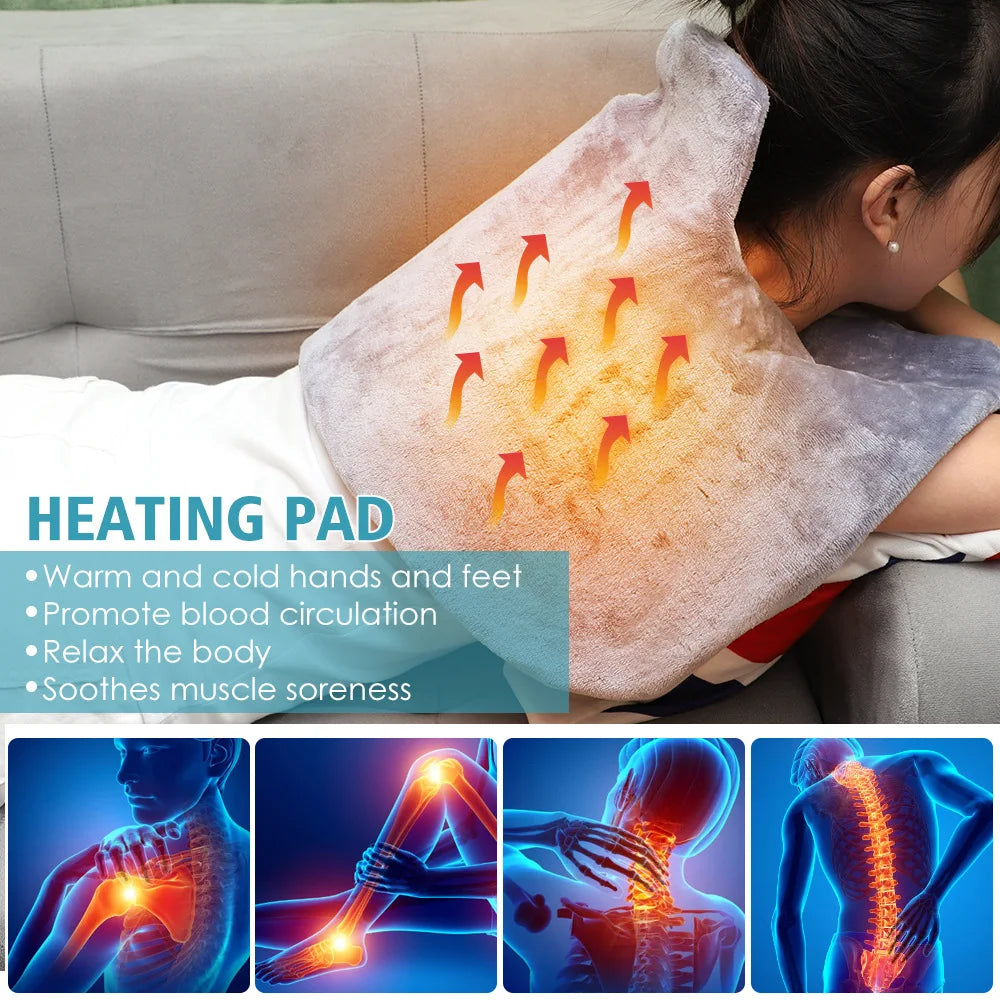 Electric Neck and Back Heating Pad Wrap