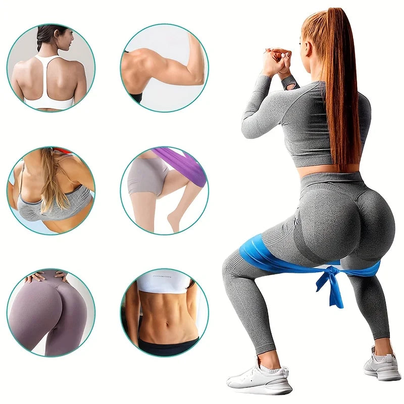 4-Pack Resistance Bands for Fitness, Yoga and Pilates
