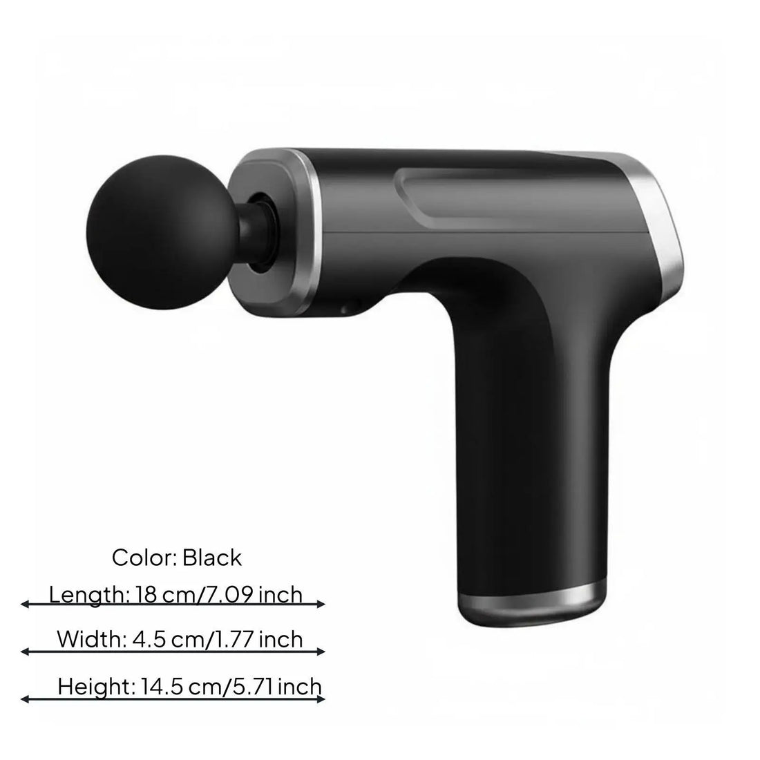 Handheld Electric Massager with 4 Heads