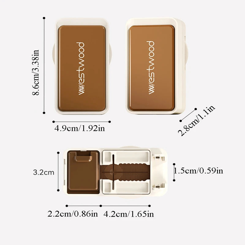 Portable Pill Cutter with Sealed Storage