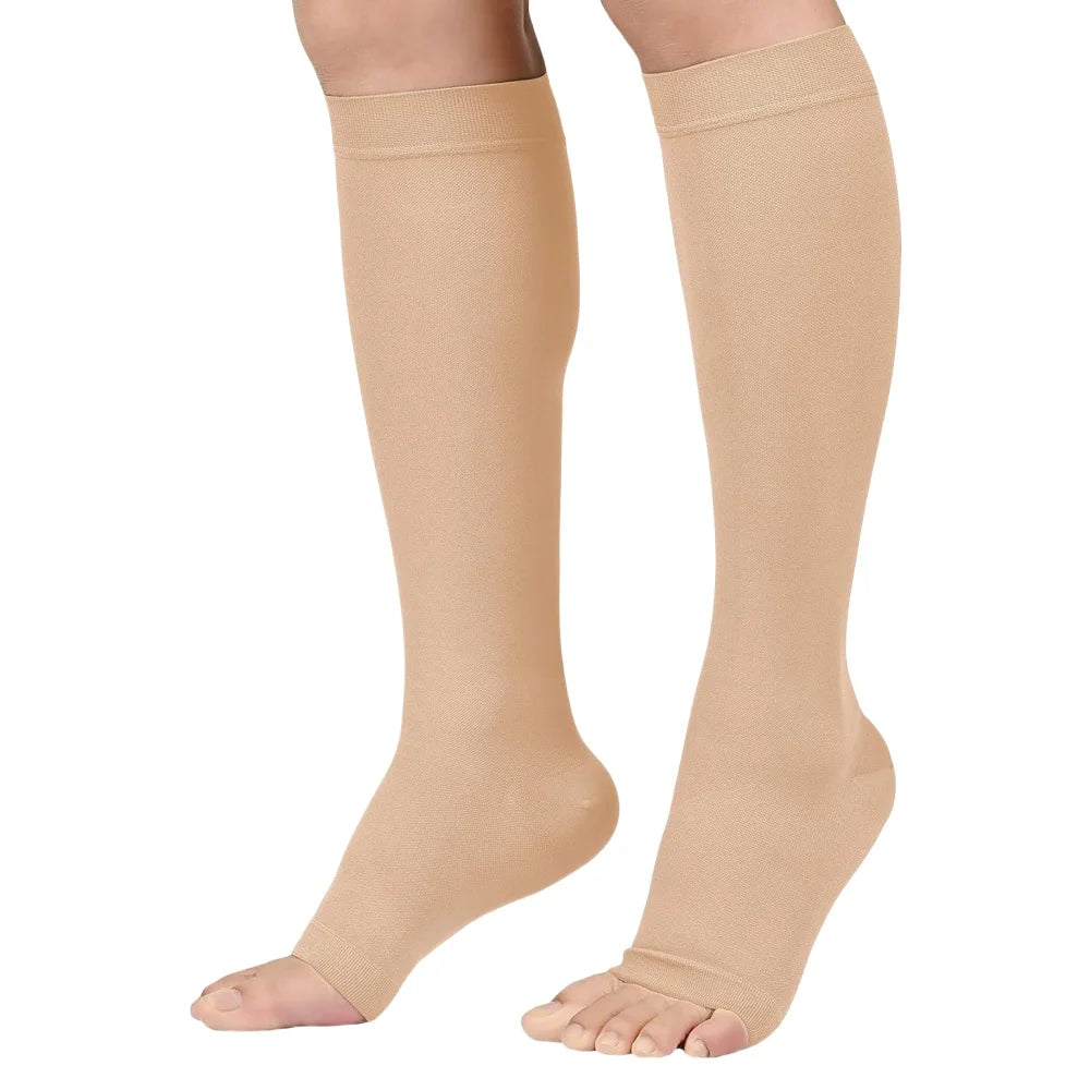 20–30 mmHg Open-Toe Calf Compression Stocking