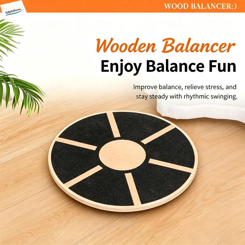 Round Non-Slip Wobble Balance Board, 39.5 cm
