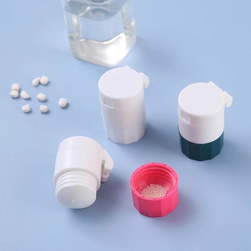 4-in-1 Pill Case with Splitter and Grinder