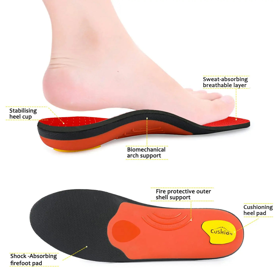 Orthopedic Arch Support Insoles for Men and Women