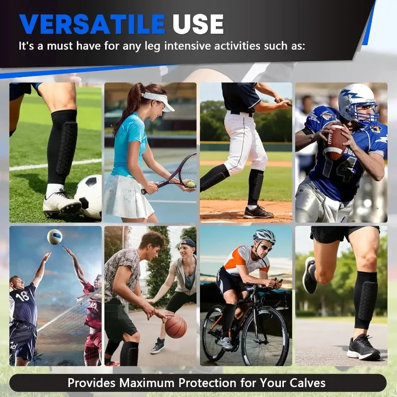 Soccer Shin Guards with Calf Compression Sleeves